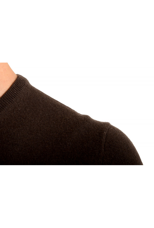 Malo Optimum Men's Coffee Brown Wool Cashmere Crewneck Pullover Sweater: Picture 4
