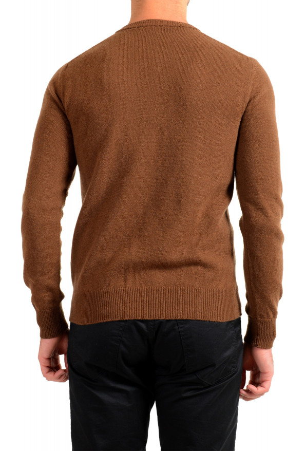 Dolce & Gabbana Men's Brown 100% Wool V-Neck Pullover Sweater: Picture 3