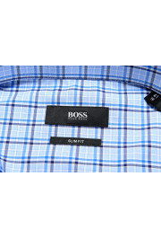 Hugo Boss Men's "Jonnes" Slim Fit Multi-Color Plaid Long Sleeve Dress Shirt: Picture 8
