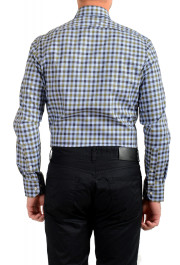 Hugo Boss Men's "Gordon" Regular Fit Linen Plaid Long Sleeve Dress Shirt: Picture 6