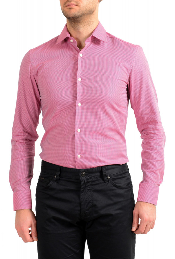 Hugo Boss Men's "Jenno" Slim Fit Multi-Color Plaid Dress Shirt: Picture 4