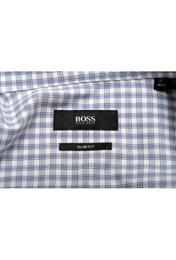 Hugo Boss Men's "Jargo" Slim Fit Multi-Color Plaid Long Sleeve Dress Shirt: Picture 8