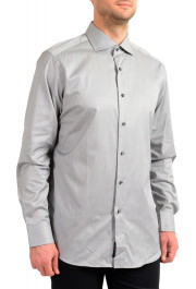 Hugo Boss Men's "T-Stanley" Regular Fit Gray Striped Long Sleeve Dress Shirt: Picture 2