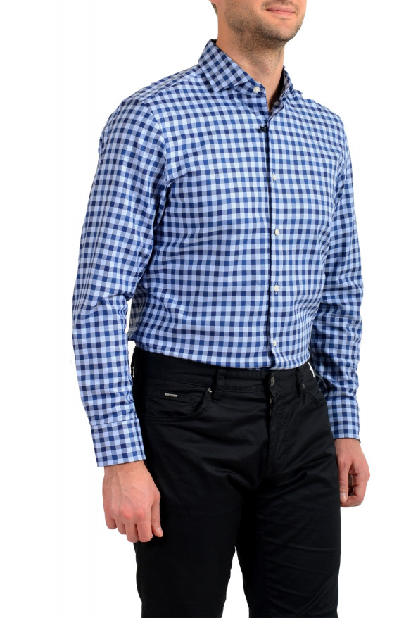 Hugo Boss Men's "Mark US" Sharp Fit Multi-Color Plaid Long Sleeve Dress Shirt: Picture 5