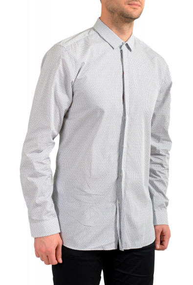 Hugo Boss Men's "Etran" Extra Slim Fit Geometric Print Long Sleeve Dress Shirt: Picture 2