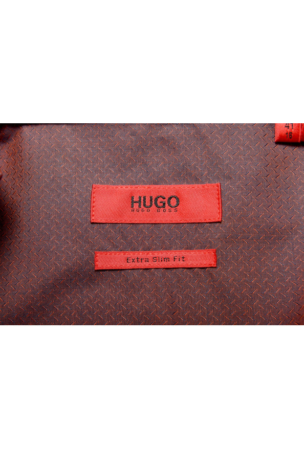 Hugo Boss Men's Elisha01 Extra Slim Fit Geometric Print Long Sleeve Dress Shirt: Picture 8