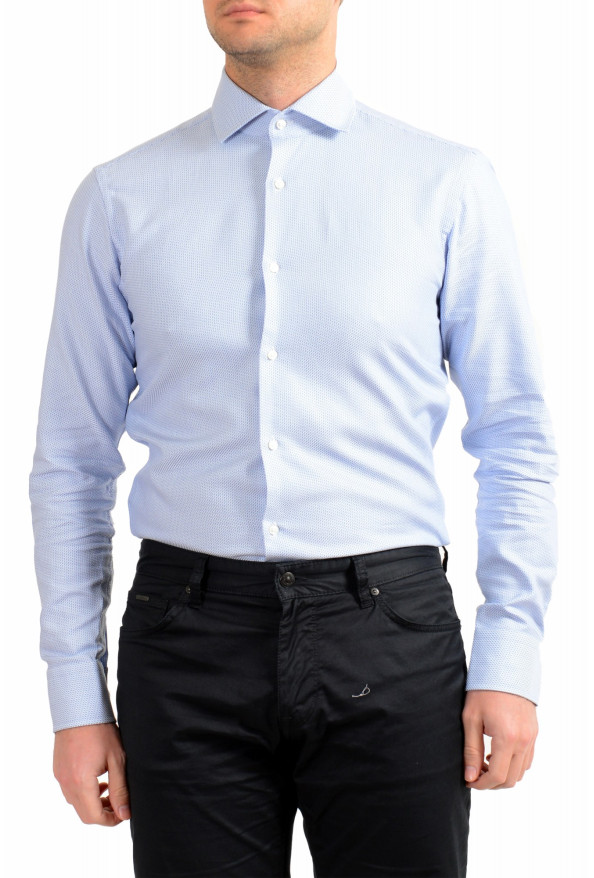 Hugo Boss Men's "Gordon" Regular Fit Geometric Print Long Sleeve Dress Shirt: Picture 4
