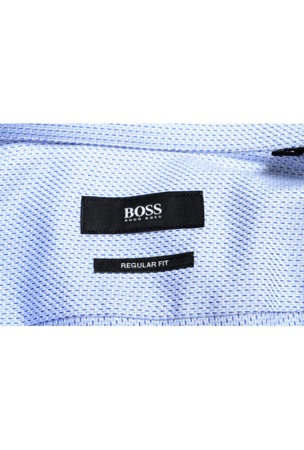 Hugo Boss Men's "Gordon" Regular Fit Geometric Print Long Sleeve Dress Shirt: Picture 9