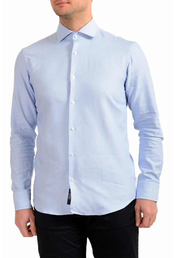 Hugo Boss Men's "Gordon" Regular Fit Geometric Print Long Sleeve Dress Shirt