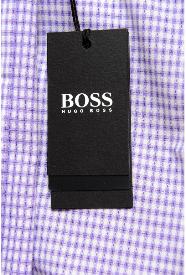Hugo Boss Men's "Eliott" Regular Fit Plaid Long Sleeve Casual Shirt: Picture 8