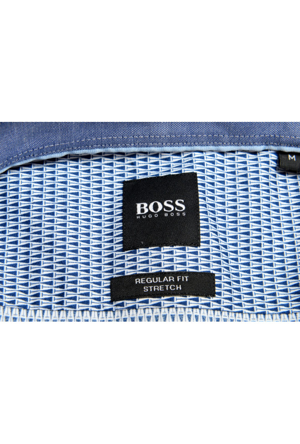 Hugo Boss Men's "Lukas_53" Regular Fit Geometric Print Long Sleeve Casual Shirt: Picture 9