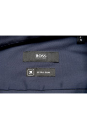 Hugo Boss Men's "Henning" Extra Slim Dark Blue Long Sleeve Dress Shirt: Picture 9