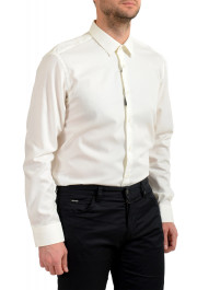 Hugo Boss Men's "Eliott" Regular Fit Off White Long Sleeve Dress Shirt: Picture 5