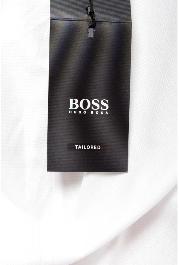 Hugo Boss Men's "T-Stanley" Regular Fit White Long Sleeve Dress Shirt: Picture 8