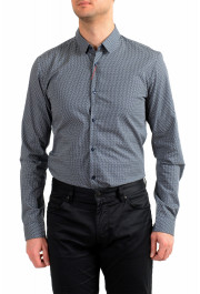 Hugo Boss Men's "Ero3-W" Extra Slim Fit Geometric Print Long Sleeve Casual Shirt: Picture 4