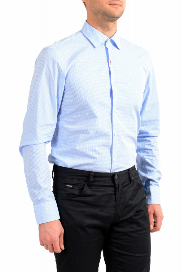 Hugo Boss Men's "Mabel" Multi-Color Sharp Fit Plaid Long Sleeve Dress Shirt: Picture 5