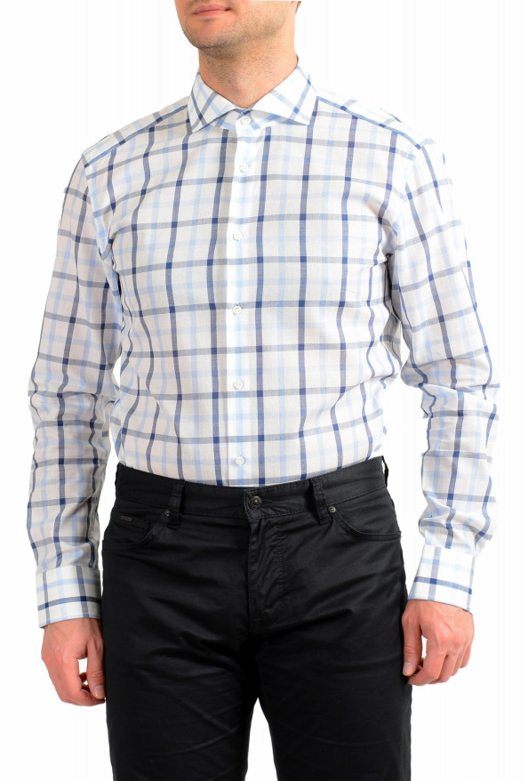 Hugo Boss Men's "T-Christo" Multi-Color Slim Fit Plaid Long Sleeve Dress Shirt: Picture 4