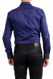 Hugo Boss Men's "Joson" Blue Polka Dot Slim Fit Long Sleeve Dress Shirt: Picture 6