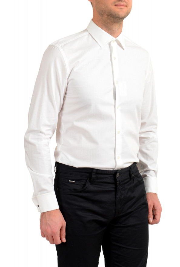 Hugo Boss Men's "Jacques" White Slim Fit Long Sleeve Dress Shirt: Picture 5