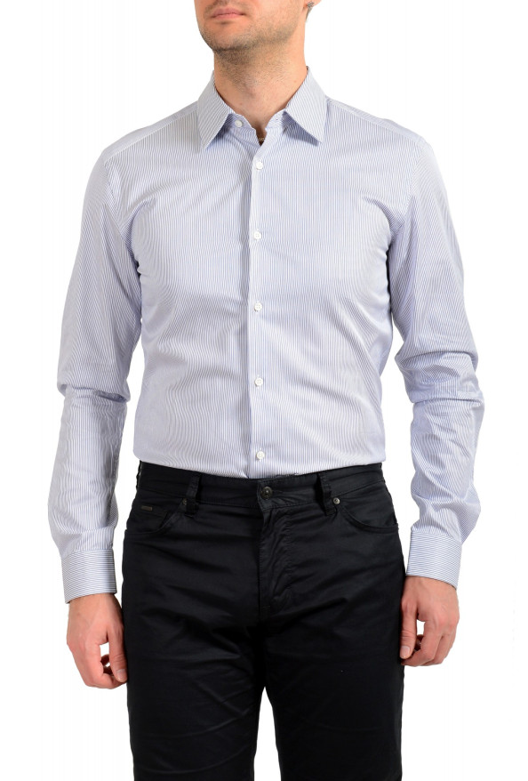 Hugo Boss Men's "T-Carl" Multi-Color Striped Slim Fit Long Sleeve Dress Shirt: Picture 4