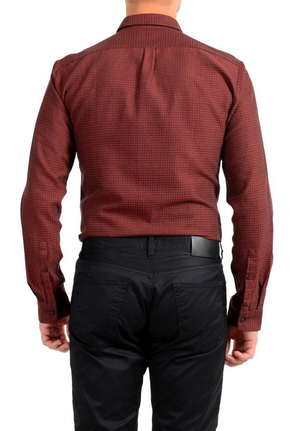 Hugo Boss Men's "Ero3-W" Multi-Color Plaid Extra Slim Fit Long Sleeve Shirt: Picture 6