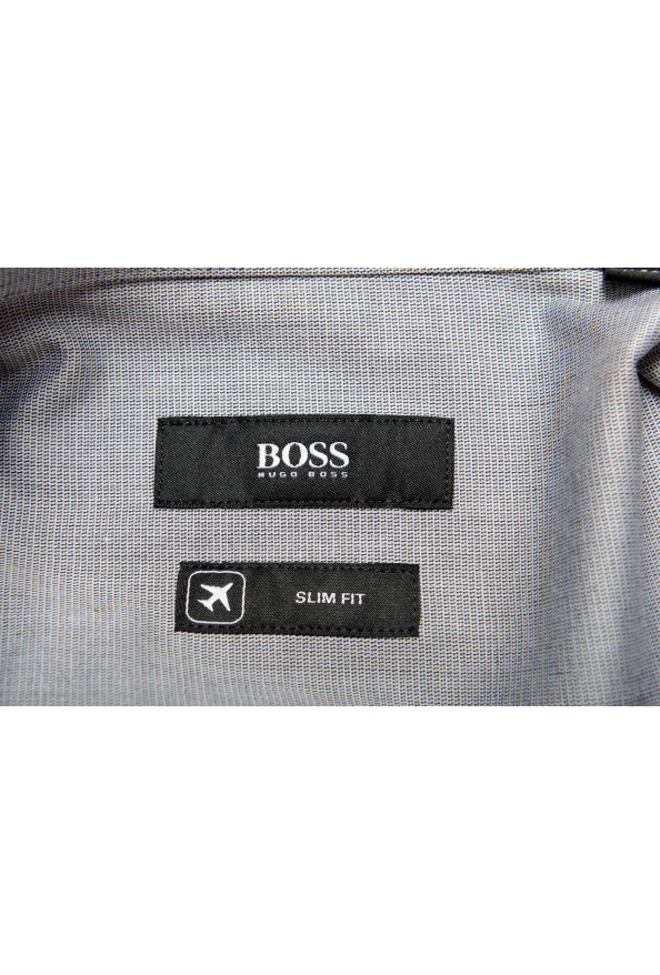 Hugo Boss Men's "Isko" Gray Slim Fit Long Sleeve Dress Shirt: Picture 9
