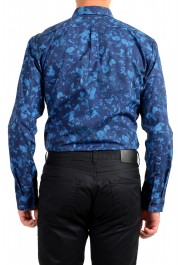 Hugo Boss Men's "Ero3-W" Blue Floral Print Extra Slim Fit Shirt: Picture 6