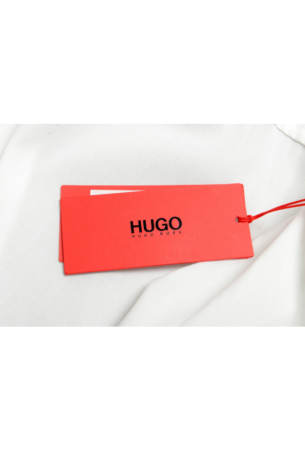 Hugo Boss Men's "Eliando" White Short Sleeve Casual Shirt: Picture 8
