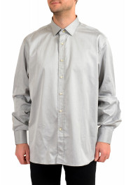 Etro Men's Slim Fit Solid Gray Long Sleeve Dress Shirt