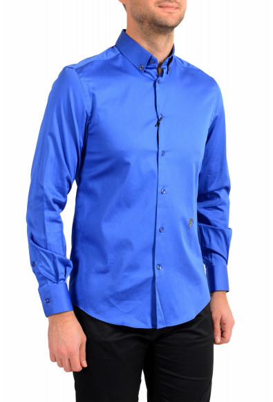 Versace Collection Men's "Trend" Blue Long Sleeve Dress Shirt: Picture 2
