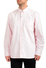 Burberry Men's Pink Long Sleeve Casual Shirt