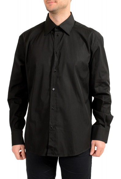 Versace Men's Black Long Sleeve Casual Shirt 