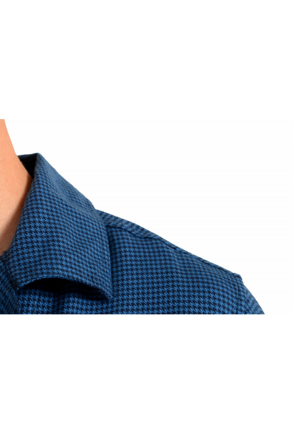 Hugo Boss Men's "Pyjama5" Houndstooth Long Sleeve Cotton Pajama Shirt: Picture 4