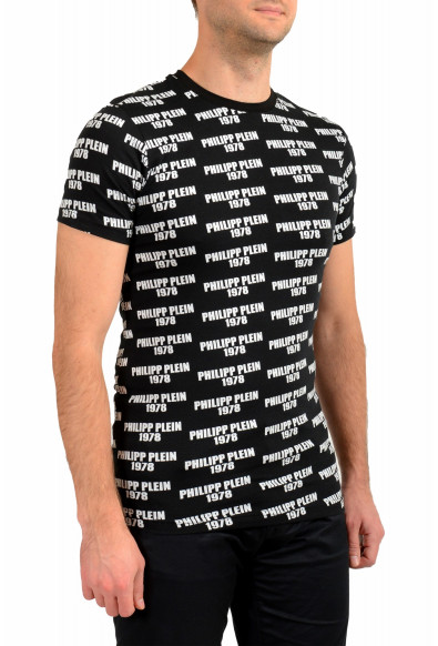 Philipp Plein Men's Black Short Sleeve Logo Print Crewneck T-Shirt: Picture 2
