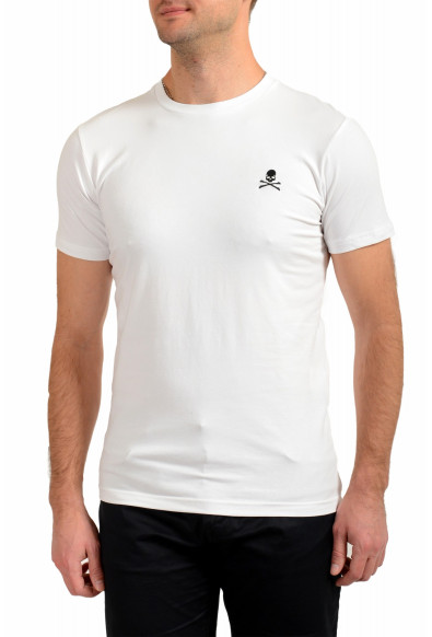Philipp Plein Men's White Short Sleeve Logo Print Crewneck T-Shirt