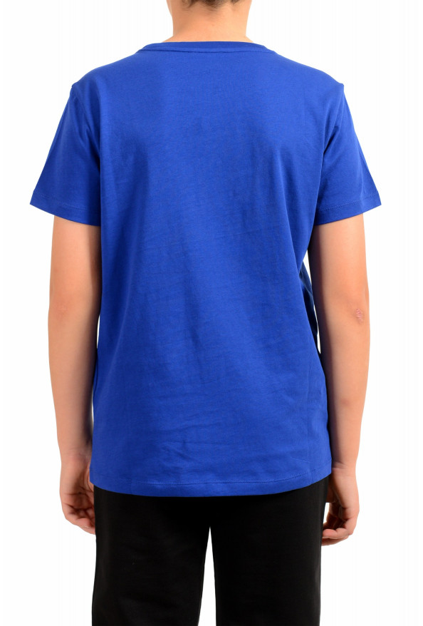 Emporio Armani EA7 Boys Bright Blue Short Sleeve Logo Print Crewneck T-Shirt: Picture 3