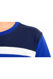 Emporio Armani EA7 Boys Bright Blue Short Sleeve Logo Print Crewneck T-Shirt: Picture 4