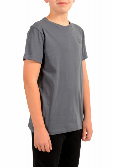 Emporio Armani EA7 Boys Gray Short Sleeve Logo Print Crewneck T-Shirt: Picture 2