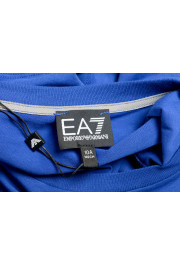 Emporio Armani EA7 Boys Bright Blue Short Sleeve Logo Print Crewneck T-Shirt: Picture 5