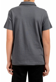 Emporio Armani EA7 Boys Gray Short Sleeve Logo Print Polo Shirt: Picture 3