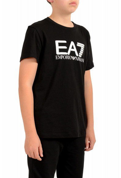 Emporio Armani EA7 Boys Black Short Sleeve Logo Print T-Shirt: Picture 2