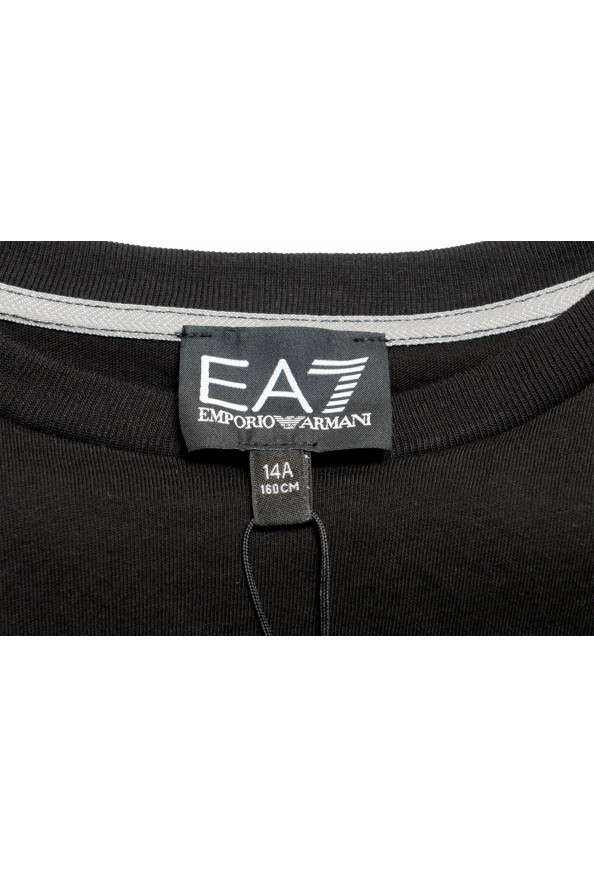 Emporio Armani EA7 Boys Black Short Sleeve Logo Print T-Shirt: Picture 5