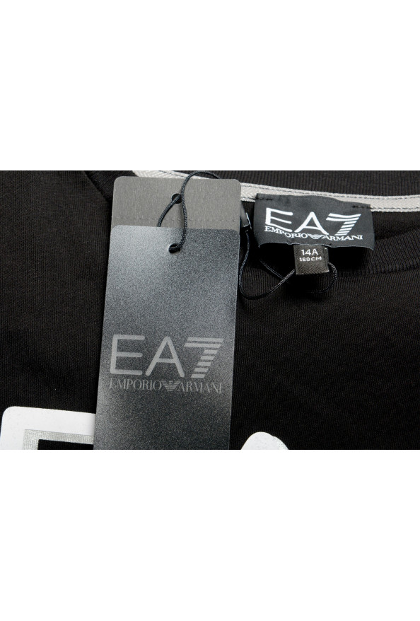 Emporio Armani EA7 Boys Black Short Sleeve Logo Print T-Shirt: Picture 6