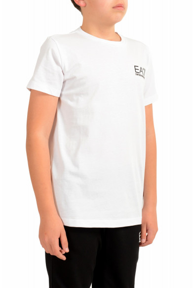 Emporio Armani EA7 Boys White Short Sleeve Logo Print T-Shirt: Picture 2