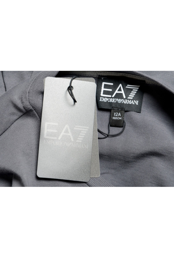 Emporio Armani EA7 Boys Gray Short Sleeve Logo Print T-Shirt: Picture 6
