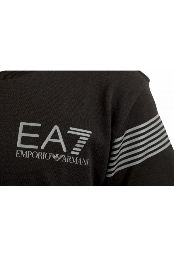 Emporio Armani EA7 Boys Black Short Sleeve Logo Print T-Shirt: Picture 4