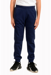 Emporio Armani EA7 Boys Navy Blue Logo Print Track Sweat Pants