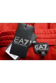 Emporio Armani EA7 Boys Red Logo Print Track Sweat Pants: Picture 5