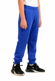Emporio Armani EA7 Boys Bright Blue Logo Print Track Sweat Pants: Picture 2