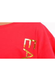 Emporio Armani EA7 Girls Pink Short Sleeve Logo Print T-Shirt: Picture 4